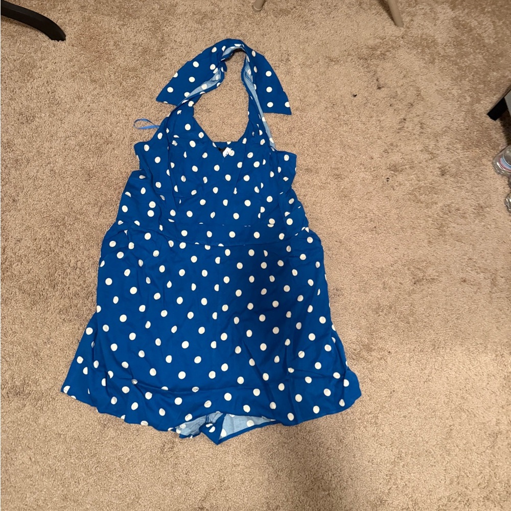 Retro Chic Halter Romper